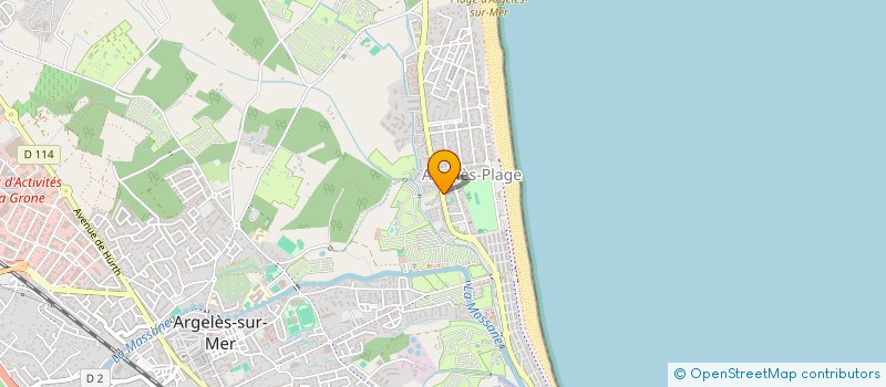 localisation de l'entreprise CM DE LA MER à ARGELES-SUR-MER