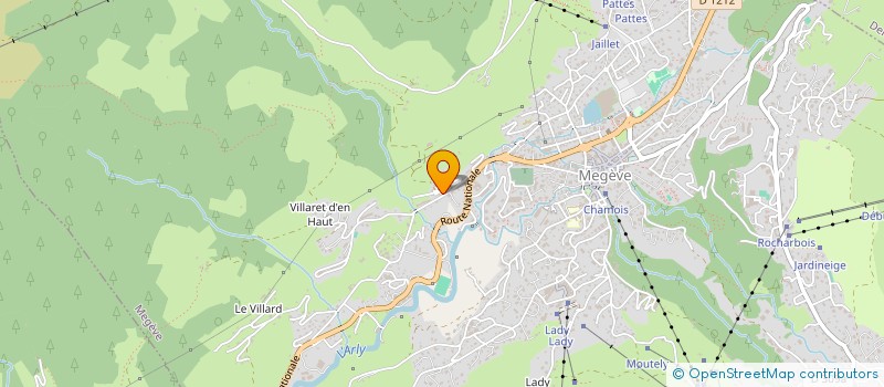 localisation de l'entreprise CM DEVELOPPEMENT  MEGEVE