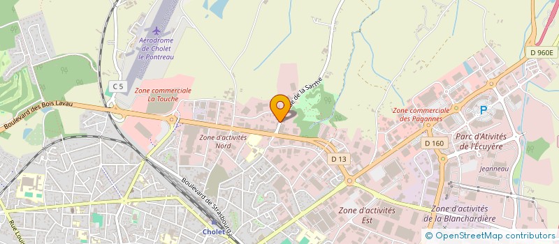 localisation de l'entreprise CM DEVELOPPEMENT à CHOLET