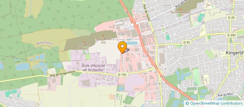 localisation de l'entreprise CM DEVELOPPEMENT  KINGERSHEIM