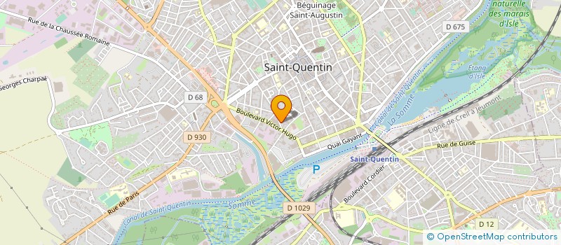localisation de l'entreprise CM DIAGNOSTIC 02 à SAINT-QUENTIN