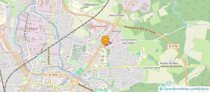 localisation de l'entreprise CM DISTRIBUTION  BOURG-EN-BRESSE