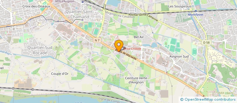 localisation de l'entreprise CM DISTRIBUTION à AVIGNON