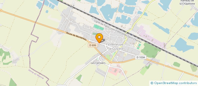 localisation de l'entreprise CM DISTRIBUTION  VILLENEUVE-LA-GUYARD