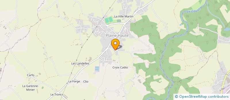 localisation de l'entreprise CM ELEC  PLAINE-HAUTE