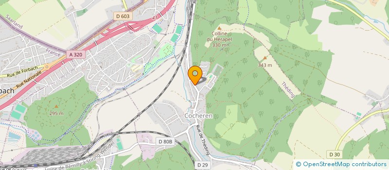 localisation de l'entreprise CM ELEC  COCHEREN