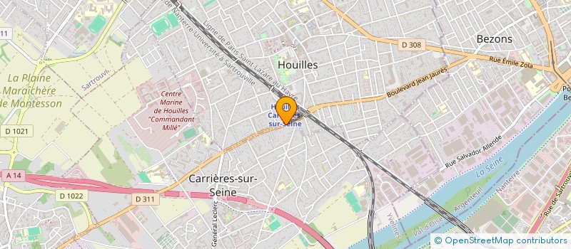 localisation de l'entreprise CM ENTREPRISE à HOUILLES