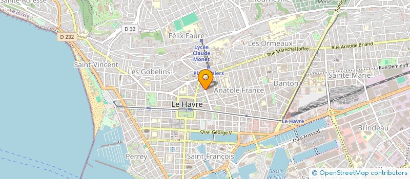 localisation de l'entreprise CM ESPACE COTY  LE HAVRE