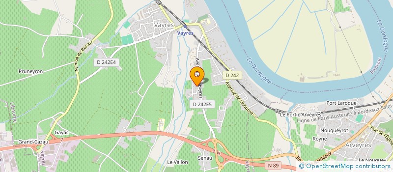 localisation de l'entreprise CM ESPRESS EURL  VAYRES