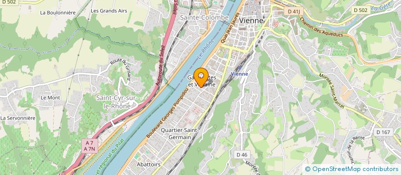 localisation de l'entreprise CM ESTHETIQUE à VIENNE