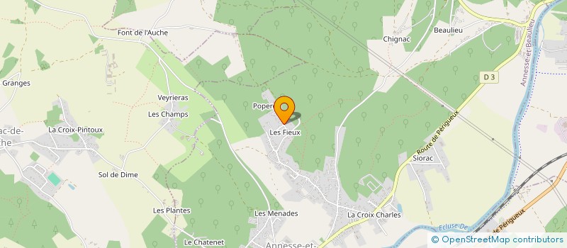 localisation de l'entreprise CM EXPERTISES à ANNESSE-ET-BEAULIEU