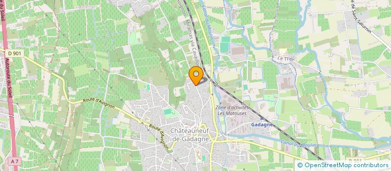 localisation de l'entreprise CM GESTION  CHATEAUNEUF-DE-GADAGNE