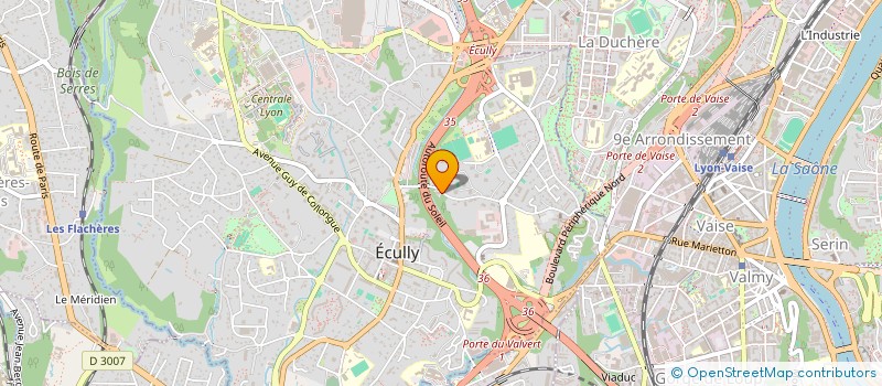 localisation de l'entreprise CM HOLDING à ECULLY