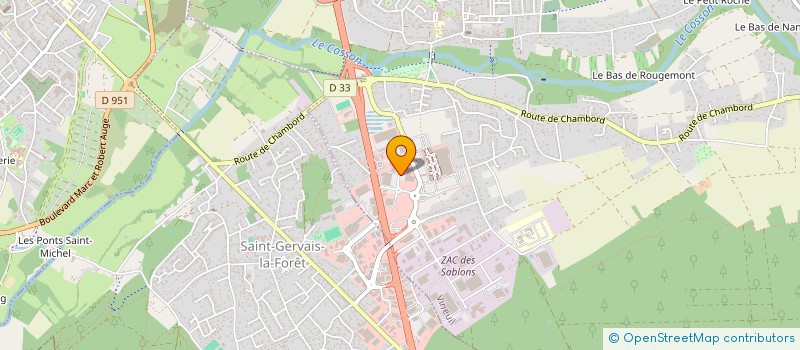 localisation de l'entreprise CM HOLDING  VINEUIL