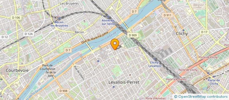 localisation de l'entreprise CM IMAGINUM à LEVALLOIS-PERRET