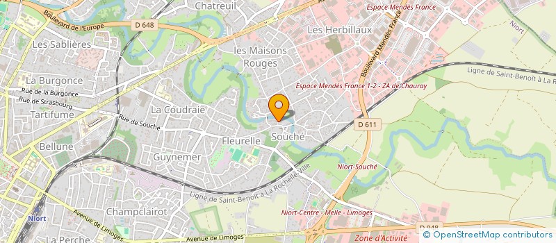 localisation de l'entreprise CM IMMO  NIORT