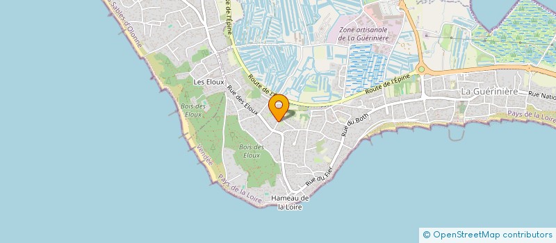 localisation de l'entreprise CM IMMO  LA GUERINIERE