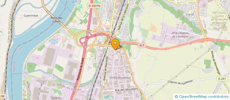 localisation de l'entreprise CM IMMOBILIER 2 à VALENCE