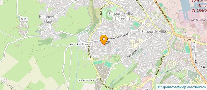 localisation de l'entreprise CM IMMOBILIER  CHERBOURG-EN-COTENTIN