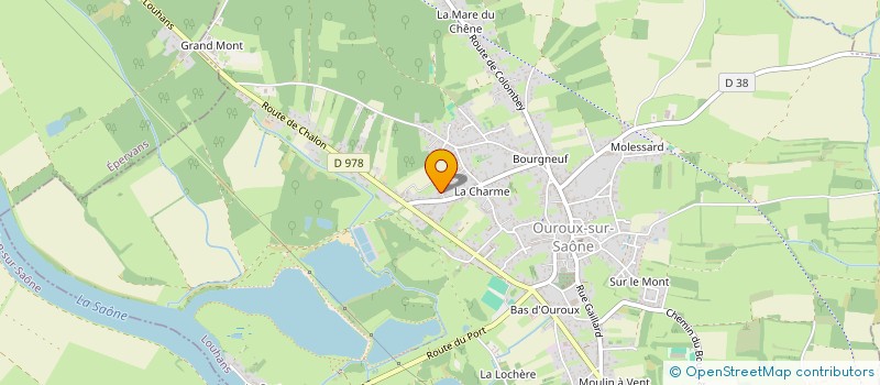 localisation de l'entreprise CM IMMOBILIER  OUROUX-SUR-SAONE