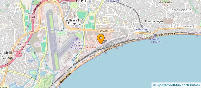 localisation de l'entreprise CM INFO CANNES à CANNES