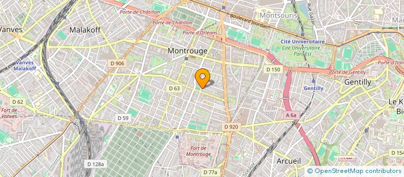 localisation de l'entreprise CM INGENIERIE à MONTROUGE
