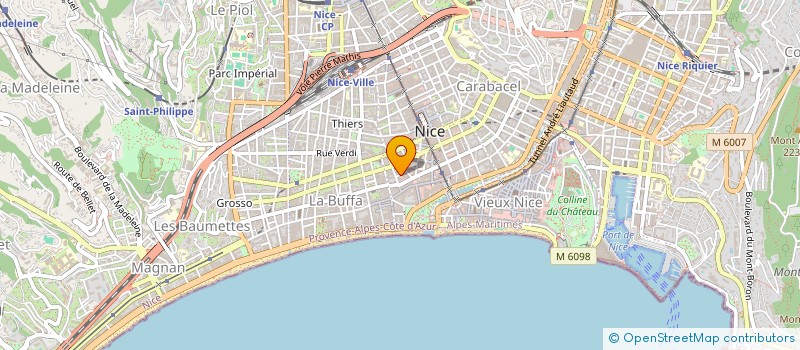 localisation de l'entreprise CM INSTITUT à NICE