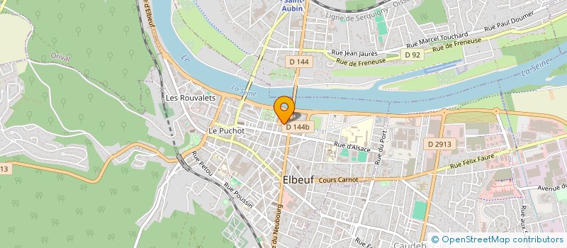 localisation de l'entreprise CM INVEST  ELBEUF