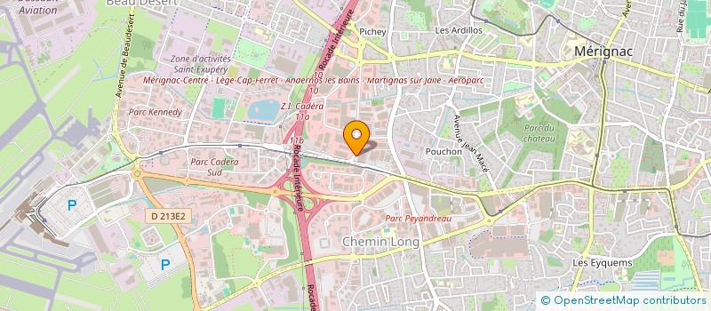 localisation de l'entreprise CM-INVEST  MERIGNAC