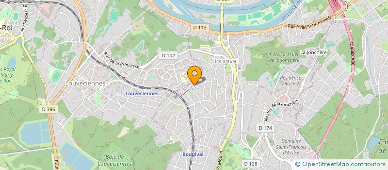 localisation de l'entreprise CM INVEST  BOUGIVAL