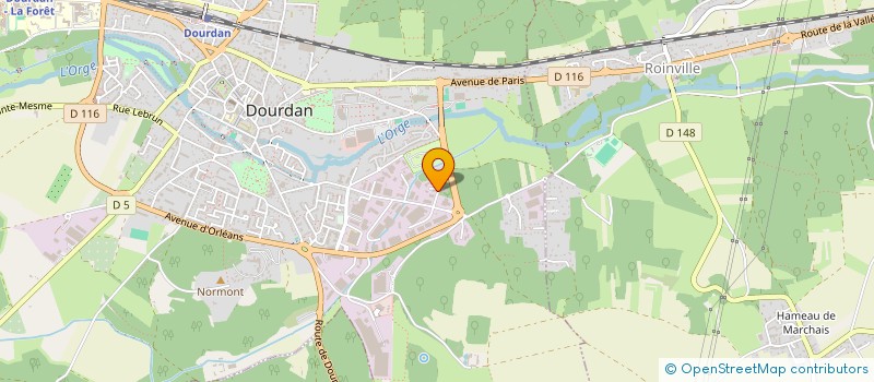 localisation de l'entreprise CM INVEST à DOURDAN