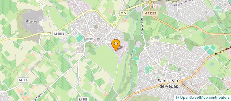 localisation de l'entreprise CM INVEST  LAVERUNE