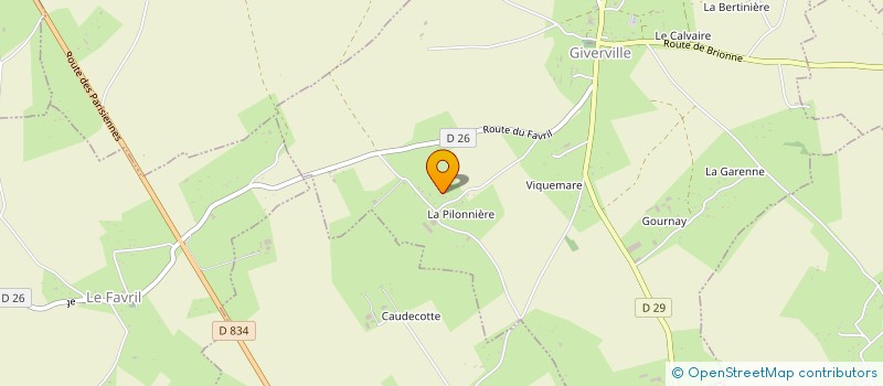 localisation de l'entreprise CM INVESTISSEMENTS  GIVERVILLE