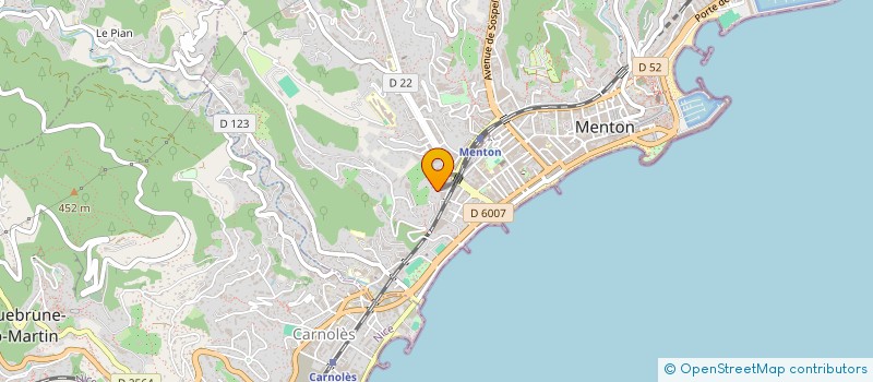 localisation de l'entreprise CM LA CIGALE à MENTON