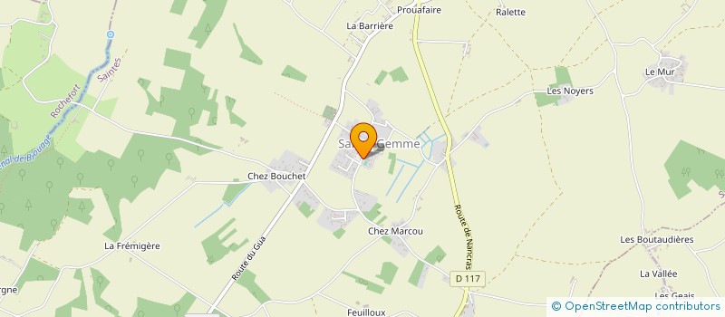 localisation de l'entreprise CM'LOC  SAINTE-GEMME