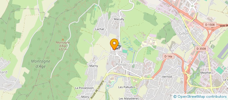 localisation de l'entreprise CM LUXURY 74  POISY