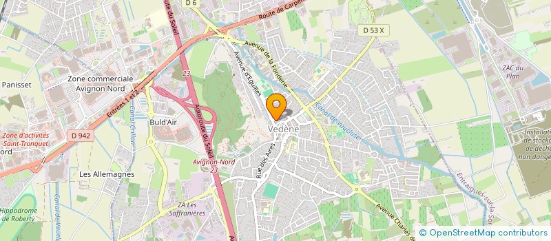 localisation de l'entreprise CM MACONNERIE à VEDENE