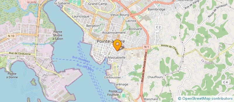 localisation de l'entreprise CM MANAGEMENT à POINTE A PITRE