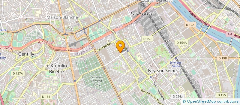 localisation de l'entreprise CM MARBRE  IVRY-SUR-SEINE