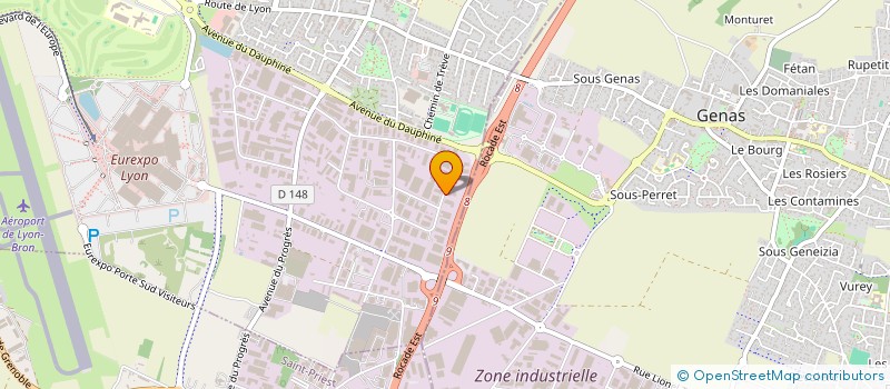 localisation de l'entreprise CM MATERIAUX  CHASSIEU