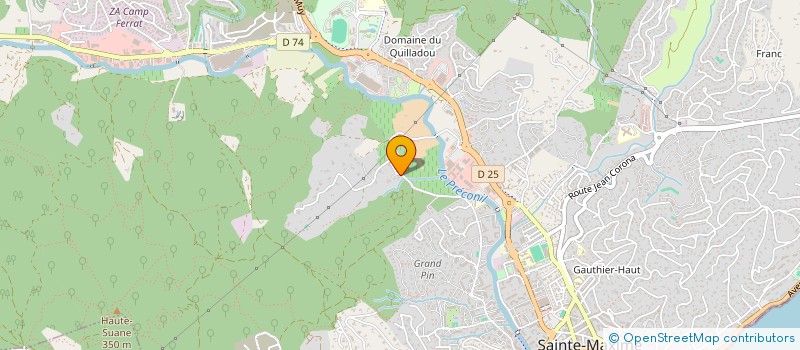 localisation de l'entreprise CM MENUISERIE à SAINTE-MAXIME
