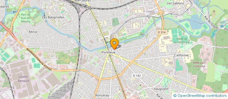 localisation de l'entreprise CM-MF à LE MANS