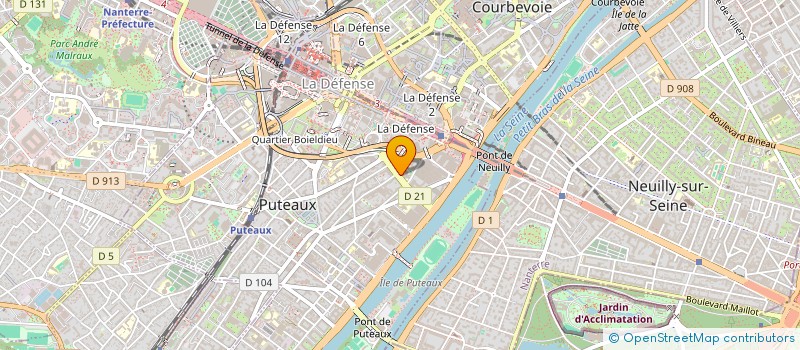 localisation de l'entreprise CM NETCONSULTING  PUTEAUX