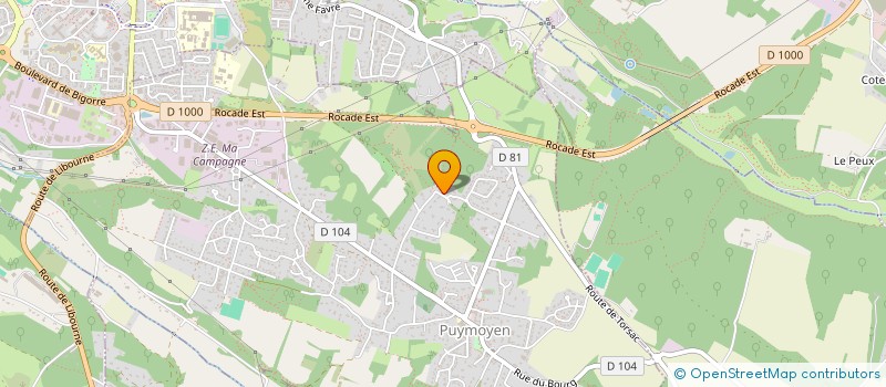 localisation de l'entreprise CM ORIZON  PUYMOYEN