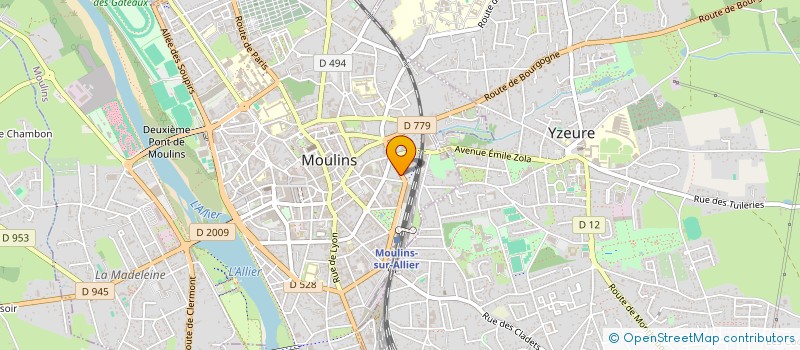 localisation de l'entreprise CM PARTICIPATIONS à MOULINS