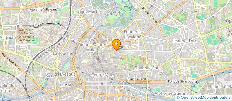 localisation de l'entreprise CM PARTNER à RENNES