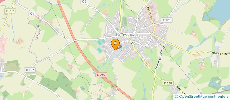 localisation de l'entreprise CM PAYSAGES à LA TESSOUALLE