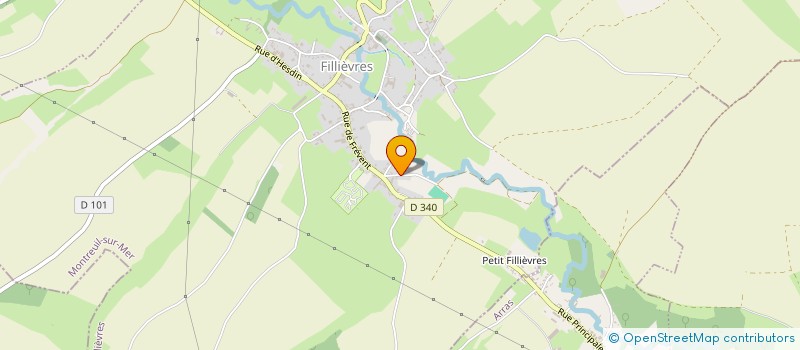 localisation de l'entreprise CM'PE  FILLIEVRES