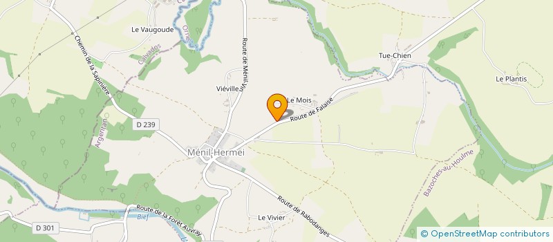 localisation de l'entreprise CM PLAK à MENIL-HERMEI