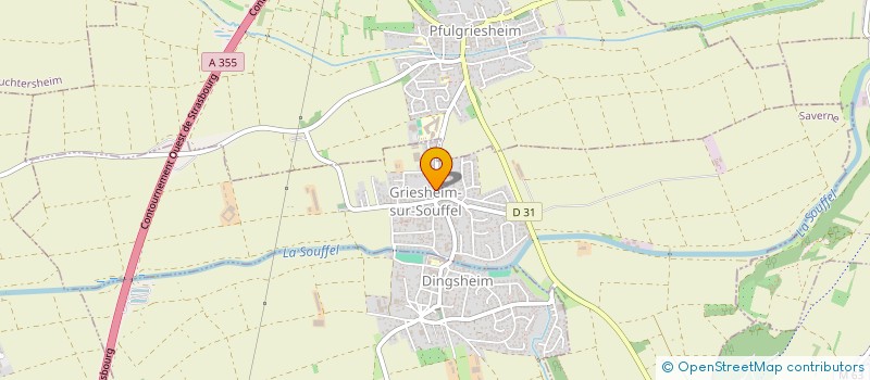 localisation de l'entreprise CM POSE à GRIESHEIM-SUR-SOUFFEL